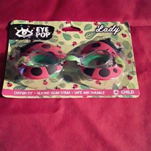 Kids lady bug swim goggles